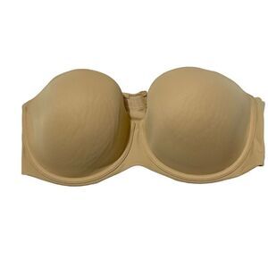 Cacique strapless bra, tan color 44D.      A463